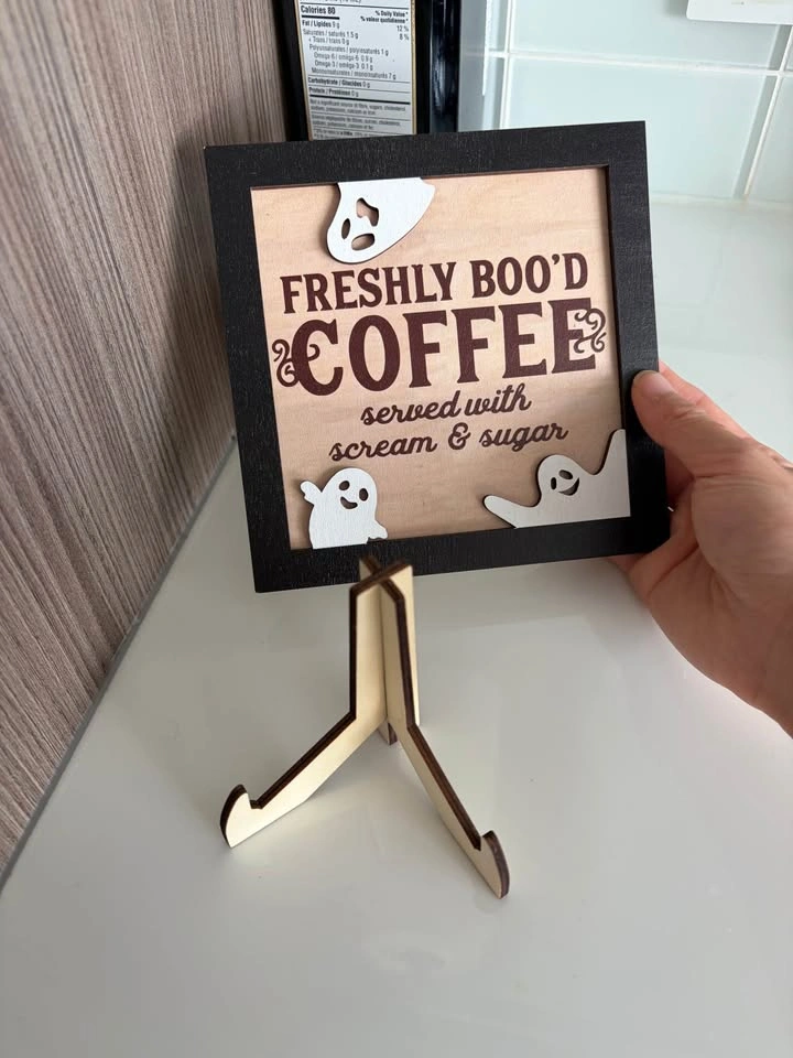 Freshly boo’d coffee sign - photo 2