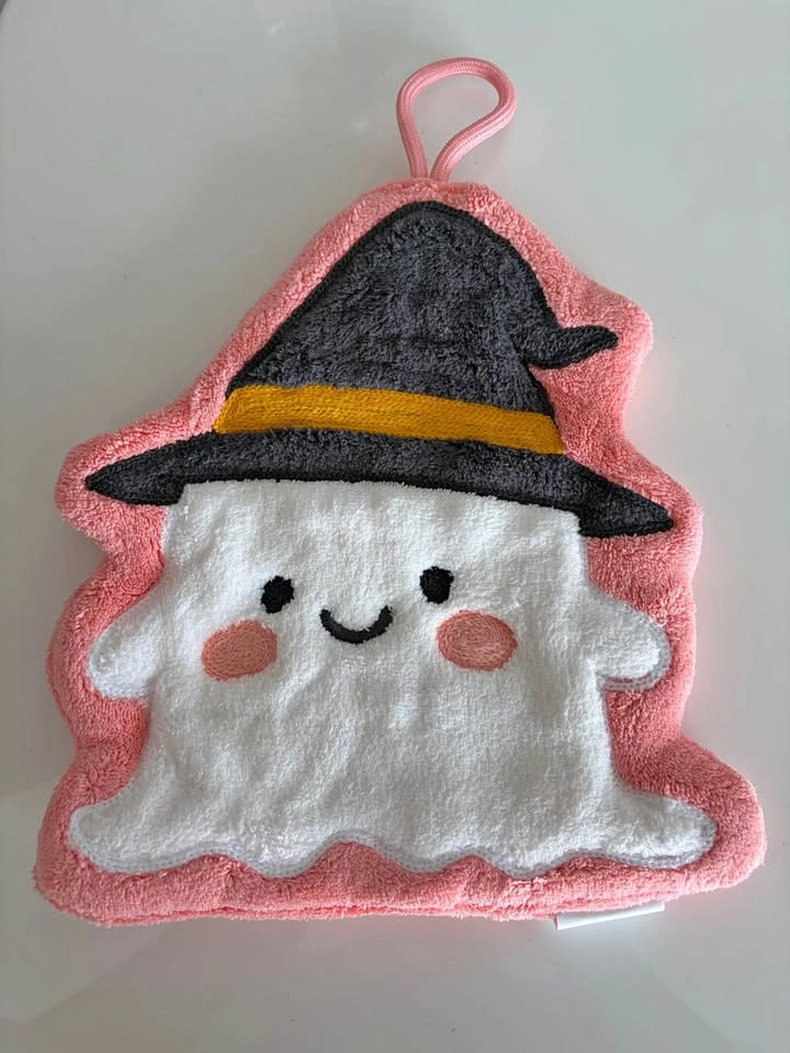 Plush ghost hand towel