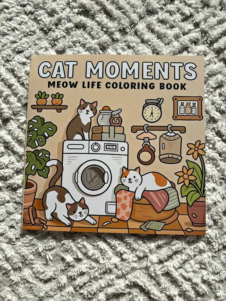 Cat Moment colouring book