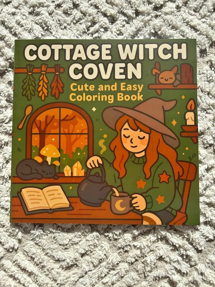 Cottage Witch Coven colouring book