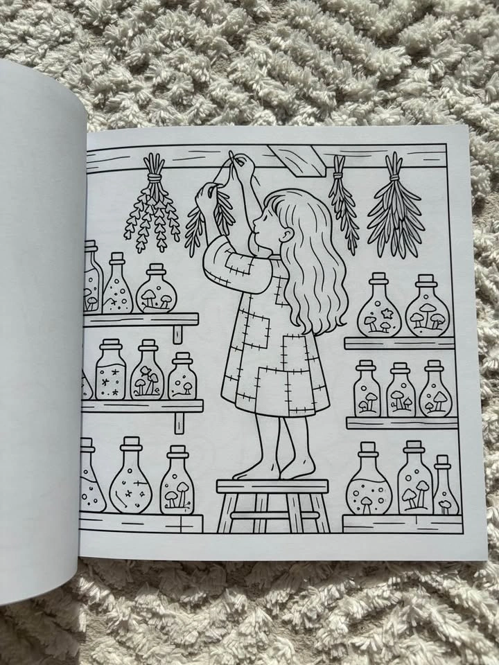 Cottage Witch Coven colouring book - photo 4