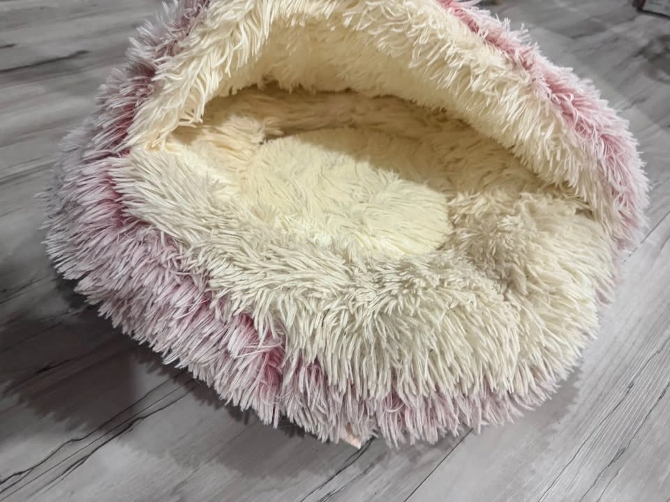 ZaneSun Calming Cat Cave Bed – Hooded Plush & Fluffy - photo 2