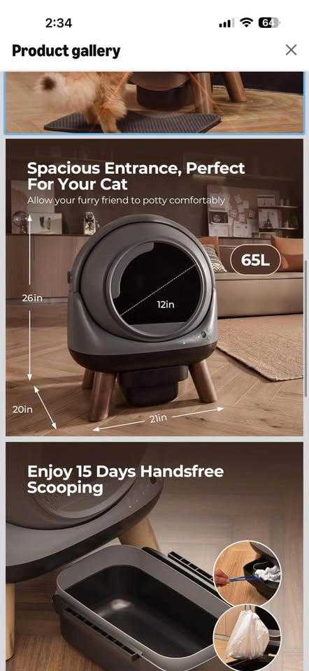 Automatic Self-Cleaning Cat Litter Box - photo 3