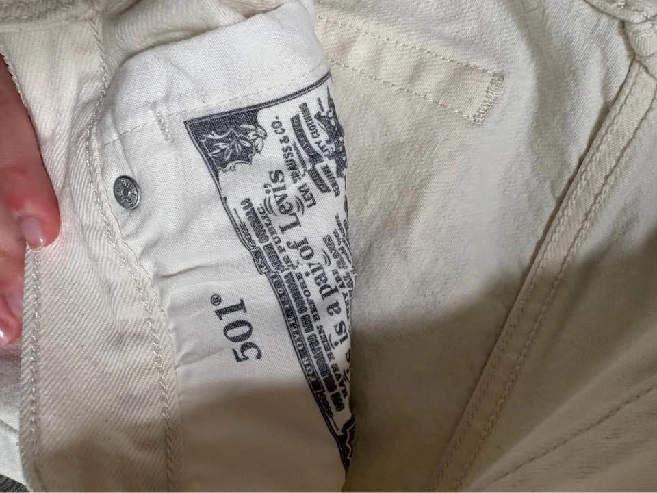 Levi’s 501 white jeans - photo 4