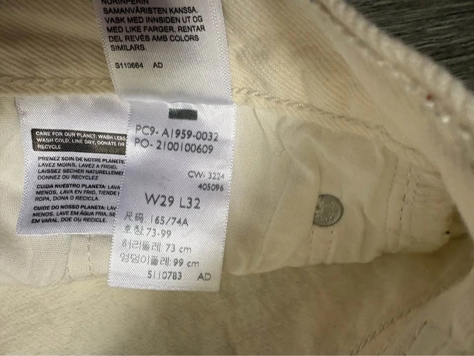 Levi’s 501 white jeans - photo 5