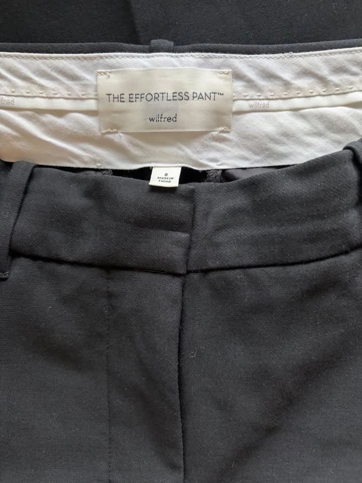 Aritzia Effortless Pants (size 8) Black - photo 3