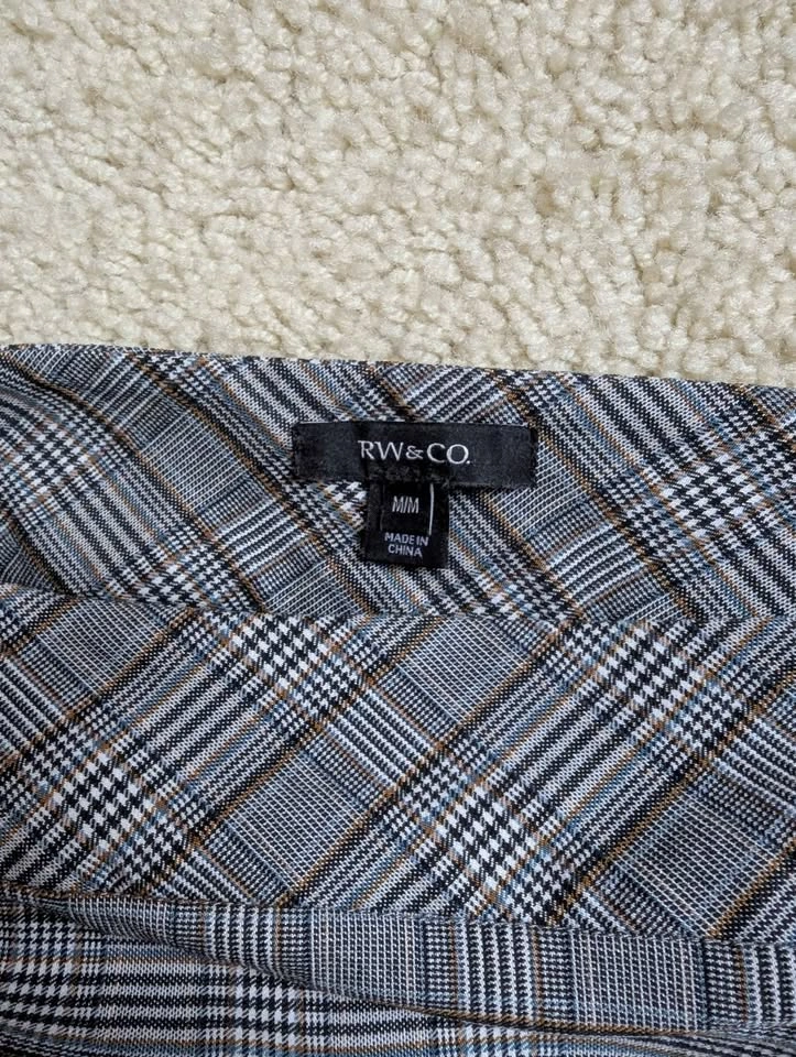 RW&CO Glen plaid pull-on pencil skirt size M - photo 3