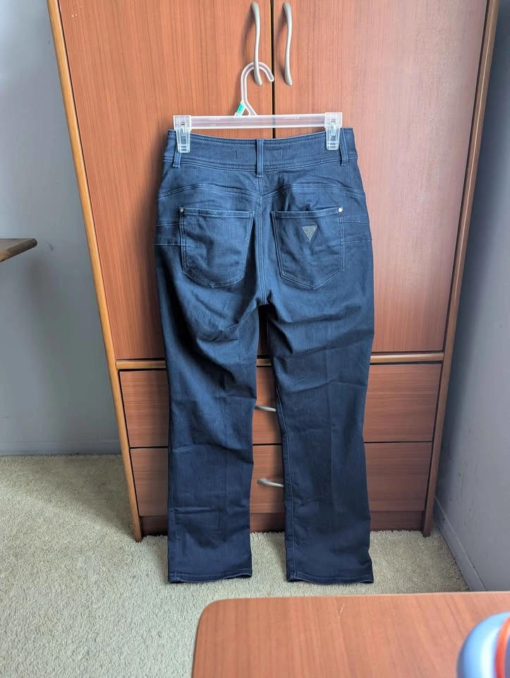 Guess shape up straight leg jeans dark blue size 29 - photo 2