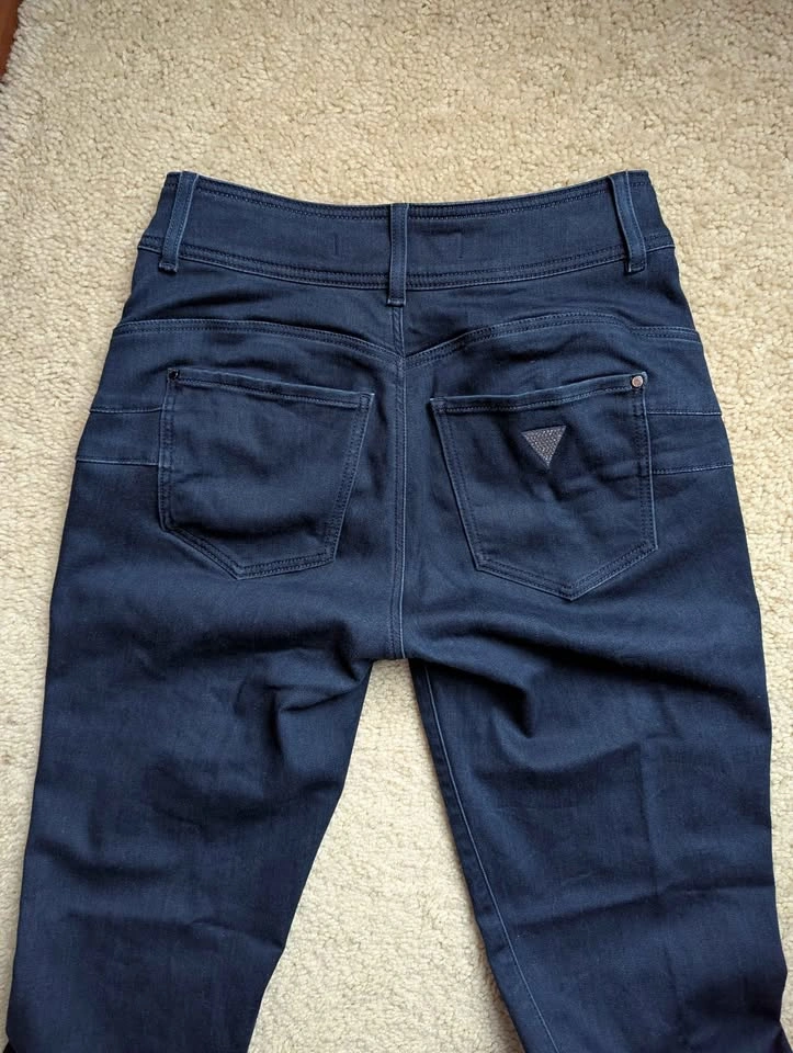 Guess shape up straight leg jeans dark blue size 29 - photo 5