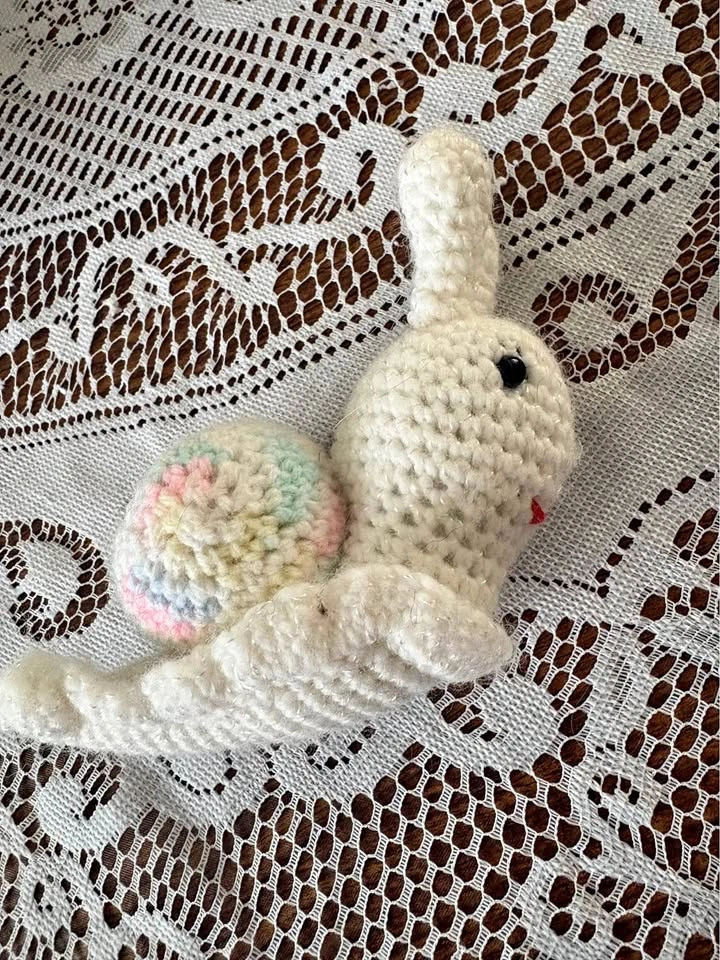 Handmade Crochet Snail Plush