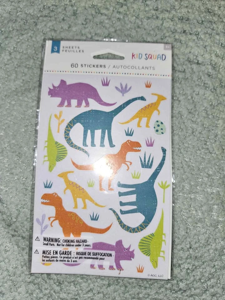 Kid Squad Dinosaur Stickers