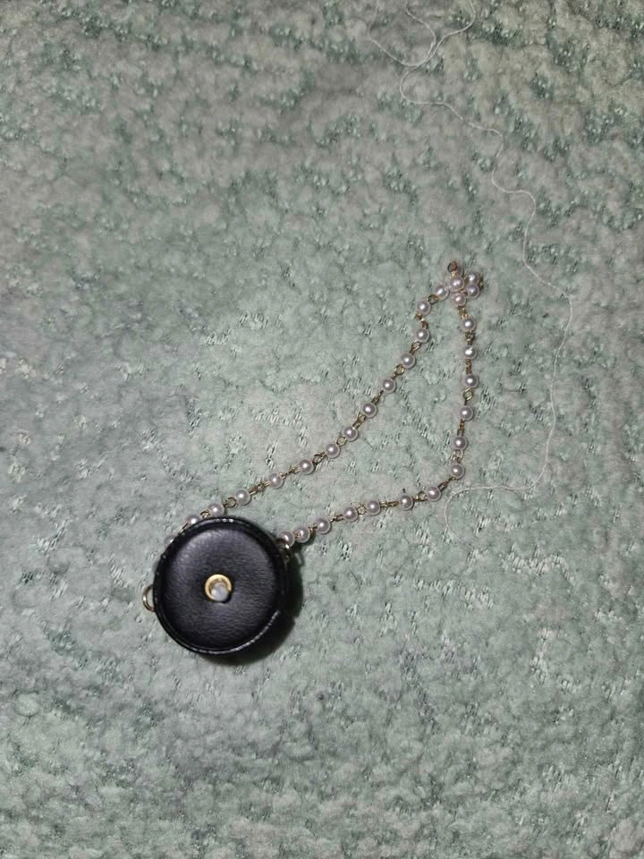 Dior Monogram Coffee Cup Bag Charm with Pearl Chain - photo 2