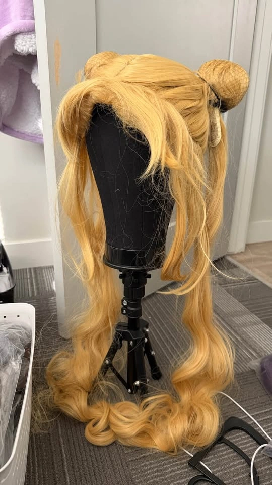 Blonde Sailor Moon Tsukino Usagi Cosplay Wig - New - photo 2