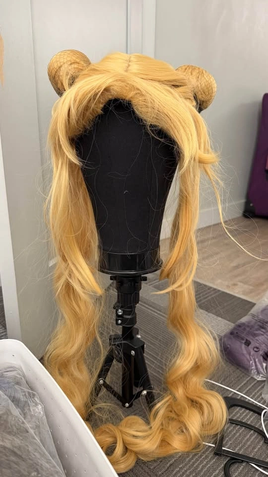 Blonde Sailor Moon Tsukino Usagi Cosplay Wig - New - photo 3