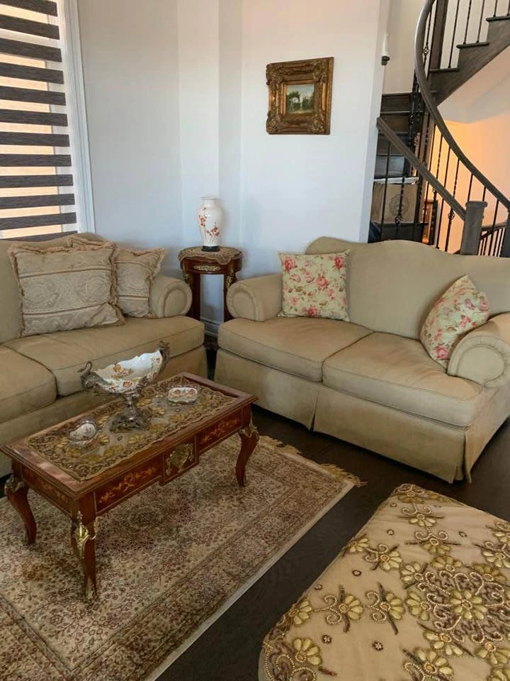 Beige Sofa, Loveseat Set and ottoman - photo 3