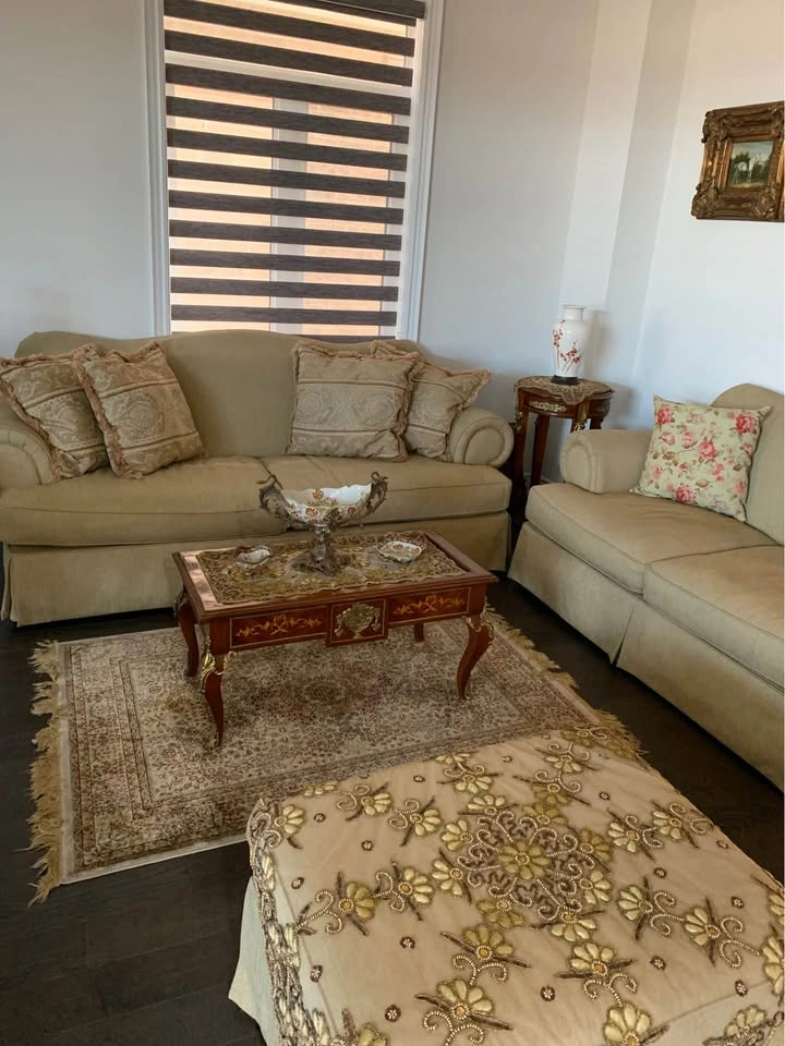 Beige Sofa, Loveseat Set and ottoman - photo 4