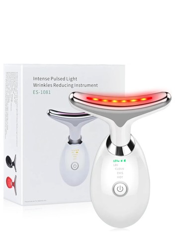 LED Light Facial Massager device anti wrinkle lymphatic drainage