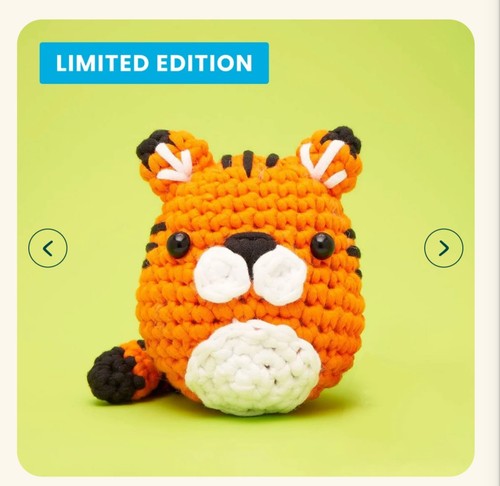 NEW The Woobles Tiger Learn to Crochet Kit, Intermediate