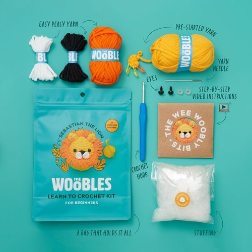 NEW The Woobles Tiger Learn to Crochet Kit, Intermediate - photo 2