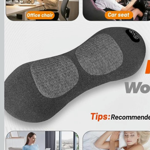 Triple Fusion Back Massager w/ Heat Vibration Traction