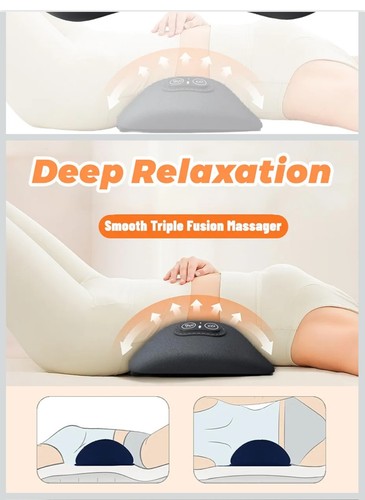 Triple Fusion Back Massager w/ Heat Vibration Traction - photo 5