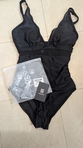 SUUKSESS Sexy Mesh Tummy Control One Piece Swimsuit - Medium - photo 2