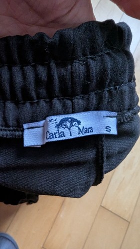Carla Mara Black Sweatpants Women Small W/ Pockets - photo 3