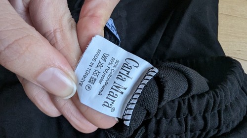 Carla Mara Black Sweatpants Women Small W/ Pockets - photo 4