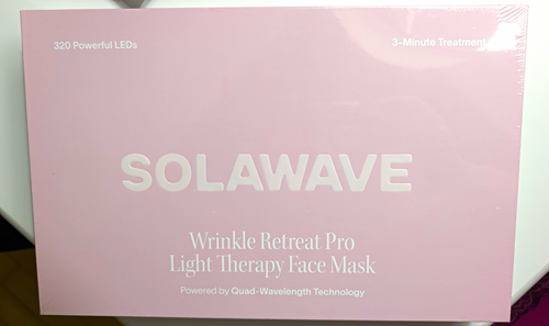 NEW SOLAWAVE Wrinkle Retreat Face Mask Infrared light pink - photo 2