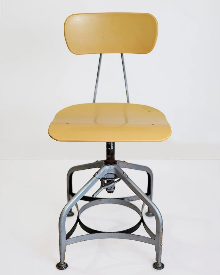 Vintage Toledo Metal Furniture Co. Uhl Adjustable Swivel Task Ch - photo 3