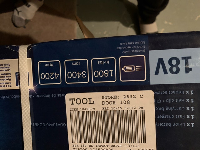 Bosch GDX18V-1800CB15 Impact Driver - photo 2