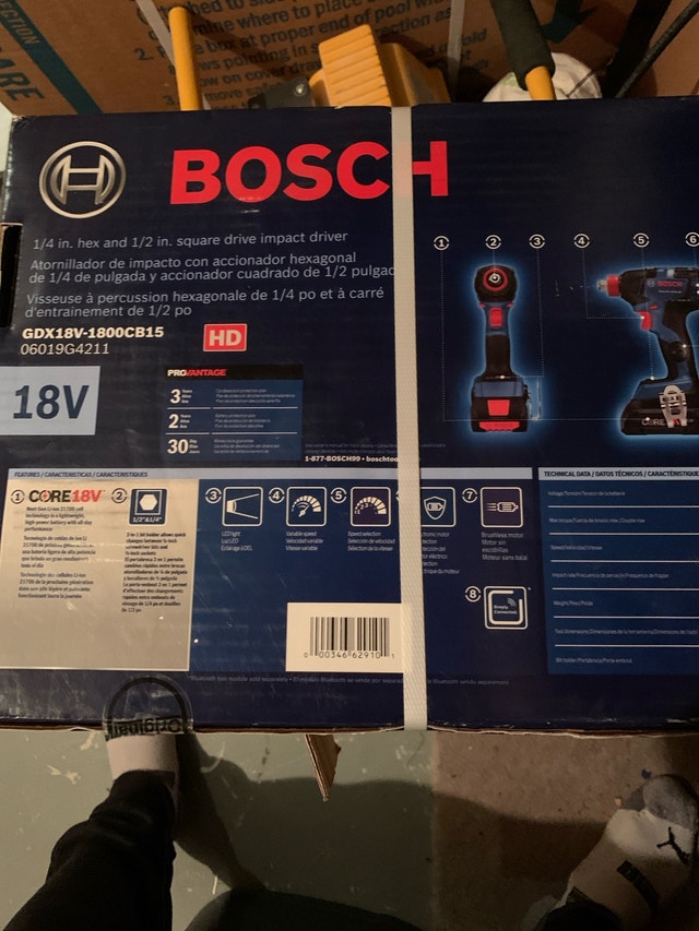 Bosch GDX18V-1800CB15 Impact Driver - photo 5