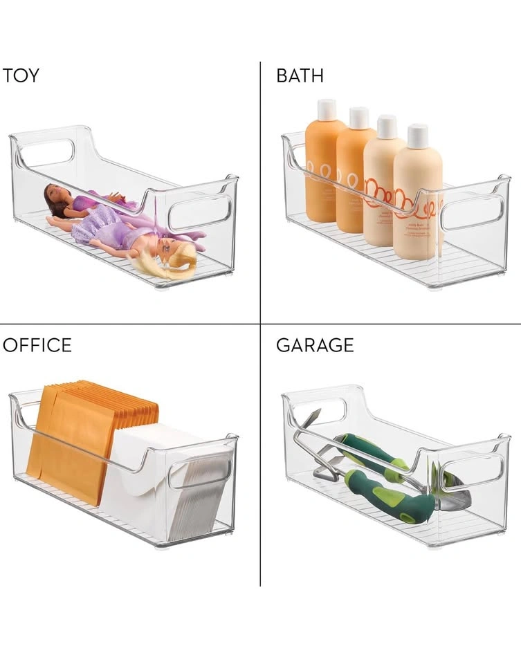 Fridge Organizer Bins with Handles - Set of 2 - photo 4