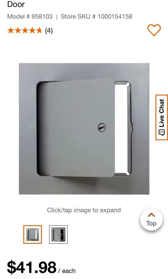 10 pieces - 8 In. x 8 In. Metal Access Door image indicator(2)