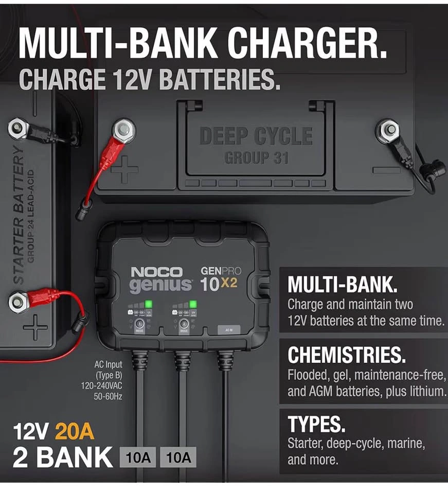 NOCO Genius GENPRO10X2 Battery Charger - photo 2