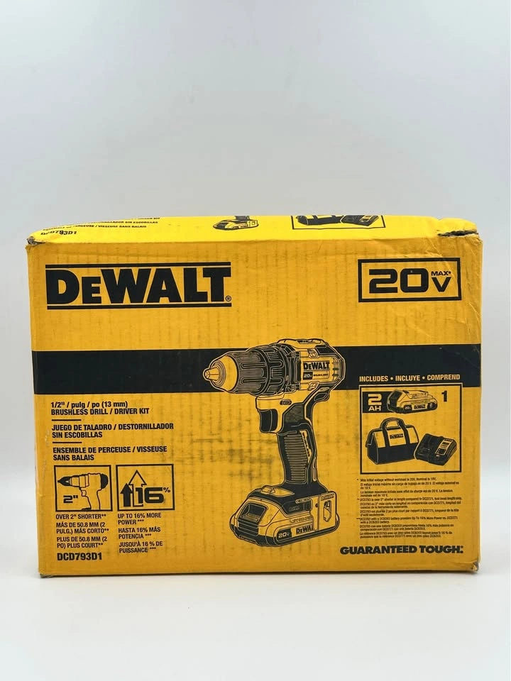 DEWALT 20V MAX Brushless 1/2 in. Drill/Driver Kit DCD793D1 - photo 2