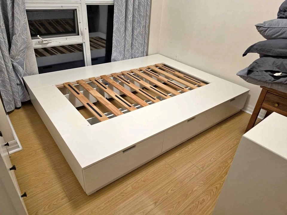 NORDLI Bed frame with storage (IKEA)