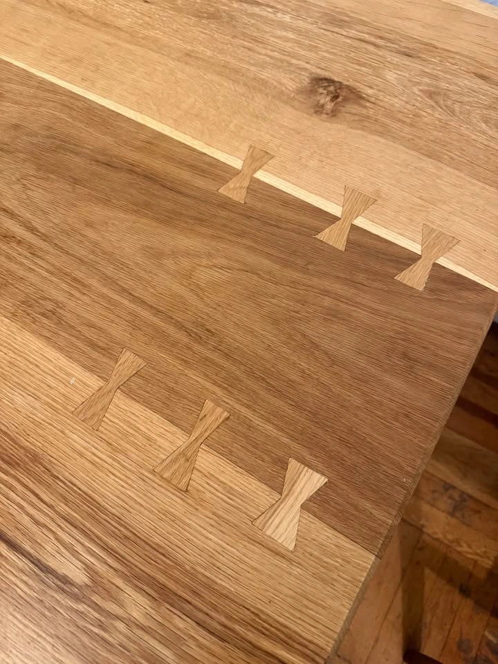 Live Edge Oak Dining Table with Butterfly Joinery - photo 2