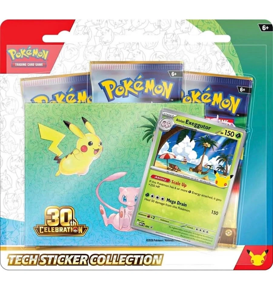 30th Celebration Tech Sticker Collection Alolan Exeggutor
