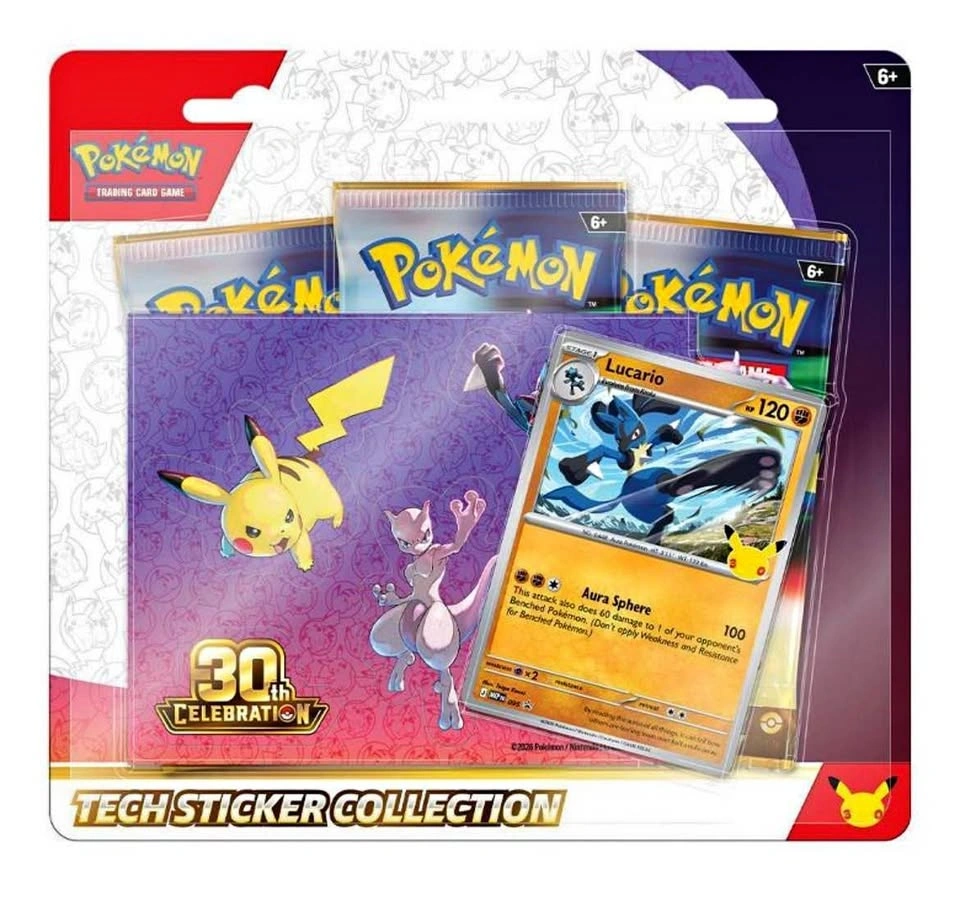 30th Celebration Tech Sticker Collection Lucario