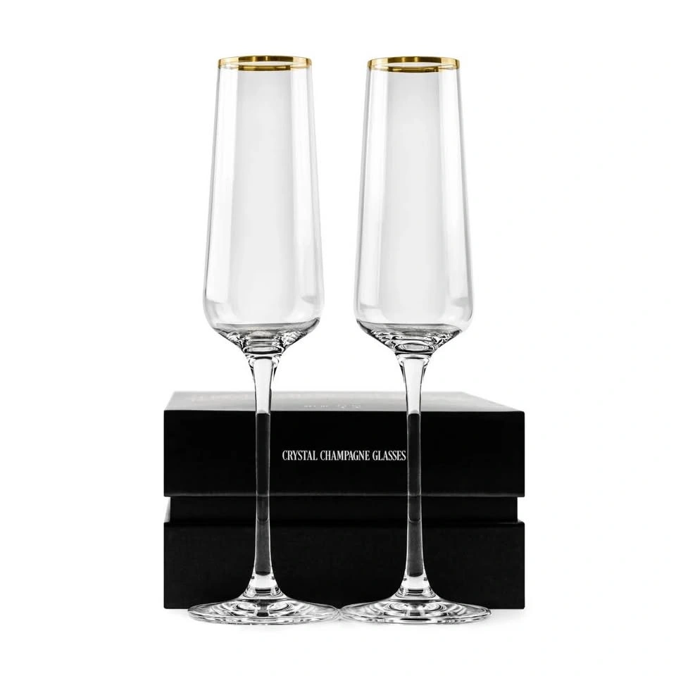 BRAND NEW high-end Champagne Glasses Set of 2 - photo 2