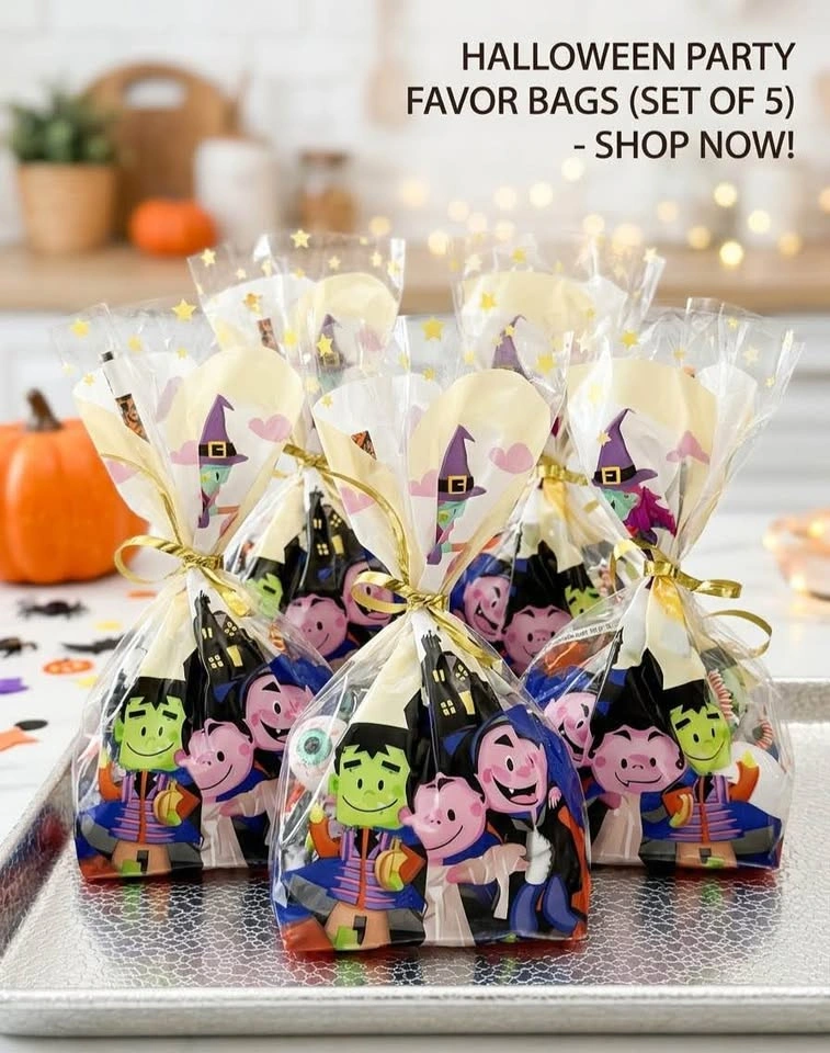 Pre-Made Halloween Goodie Bags (Set of 5) - photo 3
