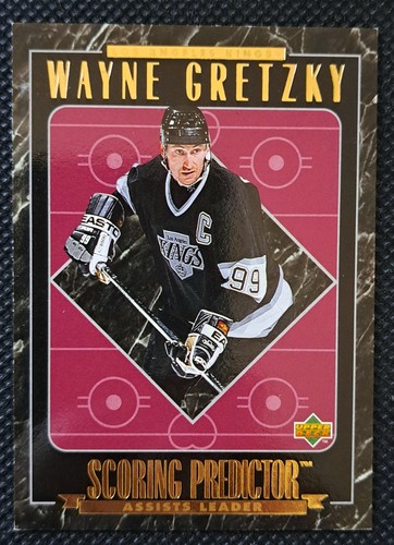 1995-96 Upper Deck • Scoring Predictor • Wayne Gretzky • Card #