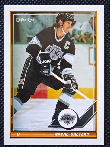 1991-92 O-Pee-Chee Wayne Gretzky LA Kings Card #321