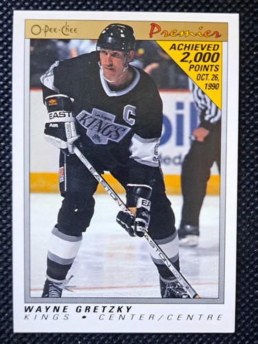 1990-91 O-Pee-Chee Premier Wayne Gretzky Card #38