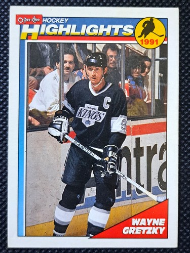 1991 O-Pee-Chee Highlights Wayne Gretzky Card #201