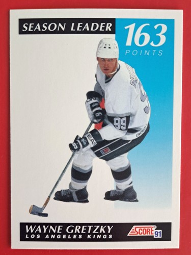 1991-92 Score Wayne Gretzky Season Leader Card #406