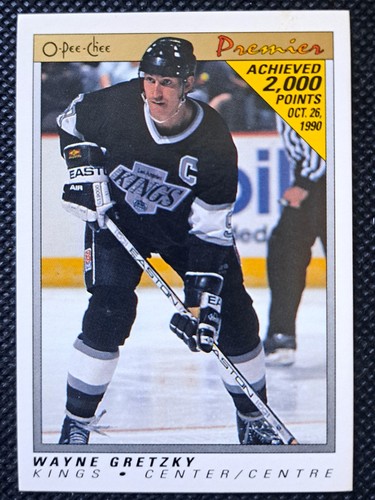 1990-91 O-Pee-Chee Premier Wayne Gretzky Card #38