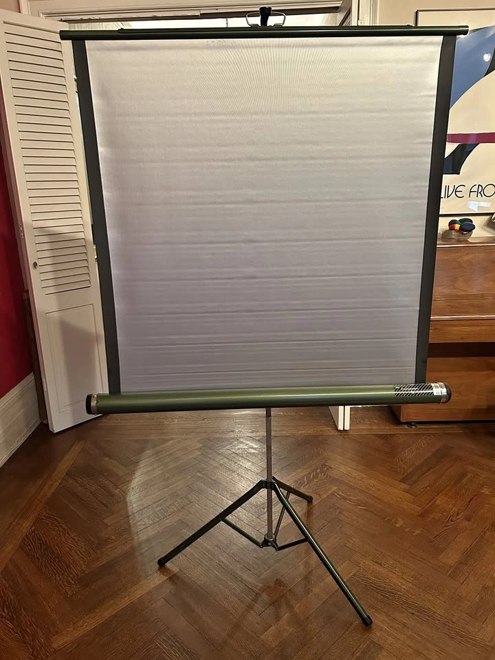 Vintage Radiant "Ambassador" 39"x39" Tripod Projector Screen