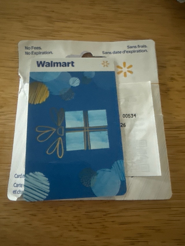 Walmart gift card